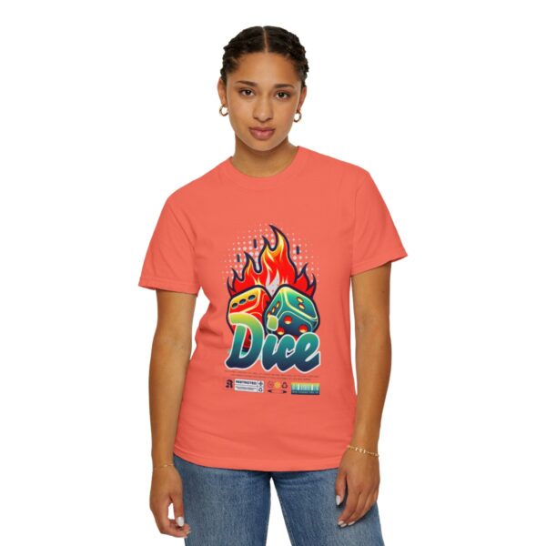 Dice on Fire Unisex T-shirt - Image 4