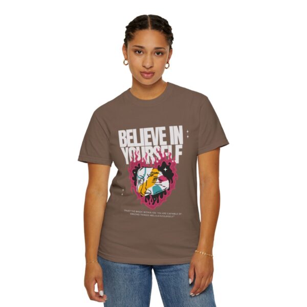 Women's Garment-Dyed T-shirt Believe in Yourself - Image 5