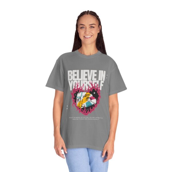 Women's Garment-Dyed T-shirt Believe in Yourself - Image 7