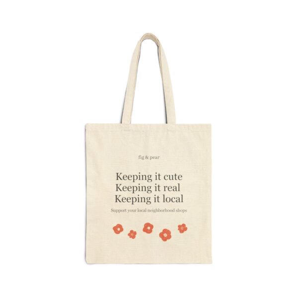 Cotton Canvas Tote Bag